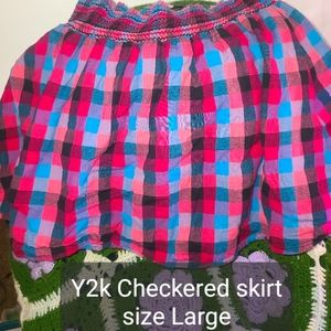 Checkered skirt